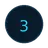 Number 3 icon representing a process step