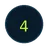Number 4 icon representing a process step
