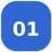 Number 1 icon representing the first process step