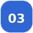 Number 3 icon representing the third process step