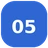 Number 5 icon representing the fifth process step