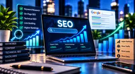 SEO search engine optimization with keyword research and search visibility