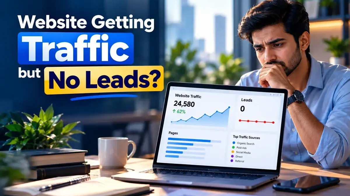 Website traffic increasing but generating no leads