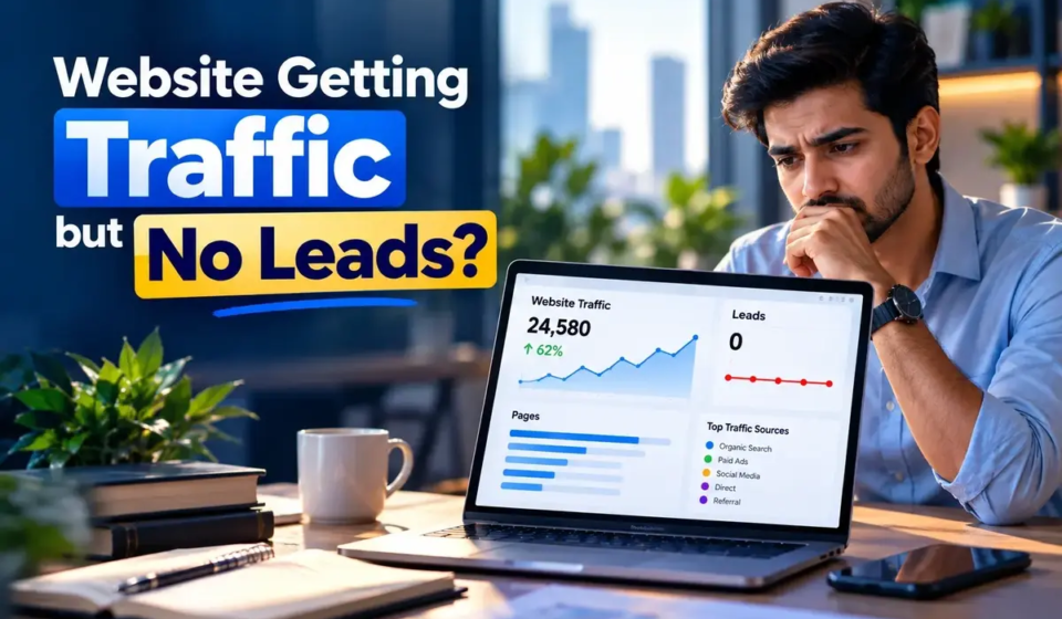 Website traffic increasing but generating no leads