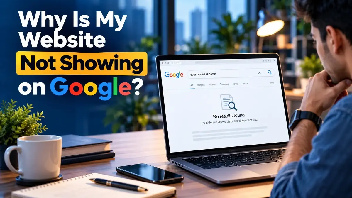 Why a website is not showing on Google search results